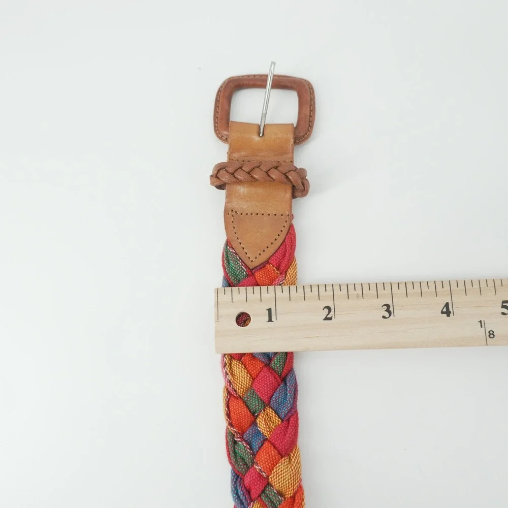 Vintage Braided Woven Belt Womens Large 36